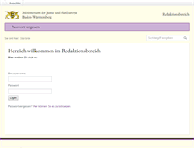 Tablet Screenshot of anmelden.justiz-bw.de